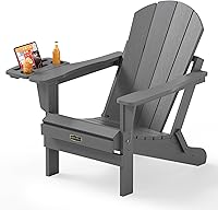 Vista 98 de SERWALL - Silla plegable Adirondack para patio, jardín, exterior, resistente a la intemperie, sillas para hoguera, color naranja