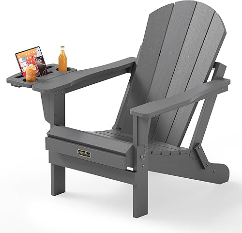 Vista 90 de SERWALL Juego de 2 sillas plegables Adirondack para patio, jardín, exteriores, fogata, color azul marino Zafiro