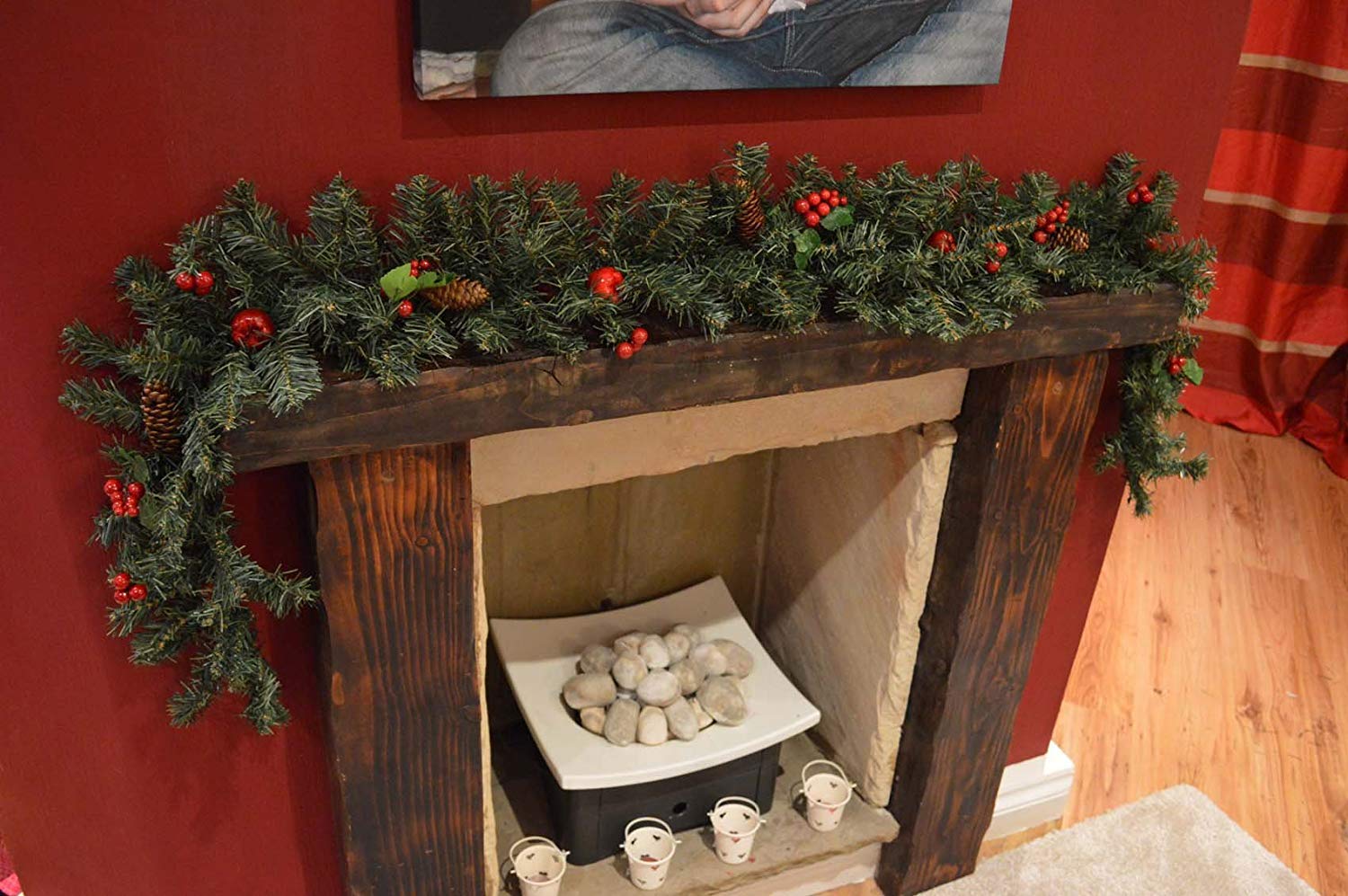 Guirlande Sapin Artificiel, 270c Couronnes Et Guirlandes De Noël