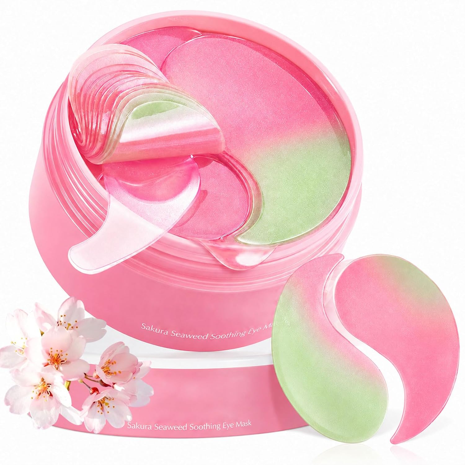 Sakura Eye Masks,Collagen Under Eye Patches for Puffiness and Dark Circles