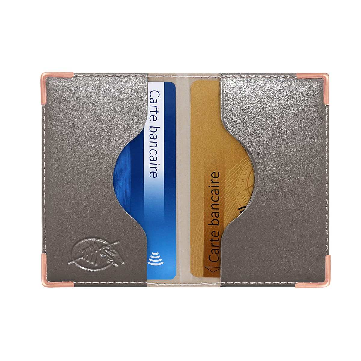 PORTA CARTE COMODO usura ID fisso carta di credito RFID blocco metallo
