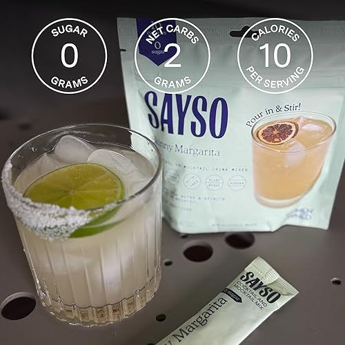 Miniatura 14 de SAYSO Skinny Cardamom Paloma La batidora de bolsas de té de cóctel original artesanal Orgánico, certificado sin gluten, sin OMG < 15 cal, 0.00