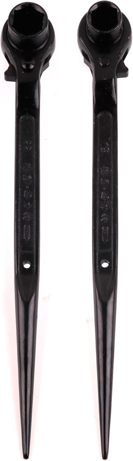 Eowpower 19mm x 22 mm Hexagon Scaffold Podger Spanner Ratcheting Socket Wrench