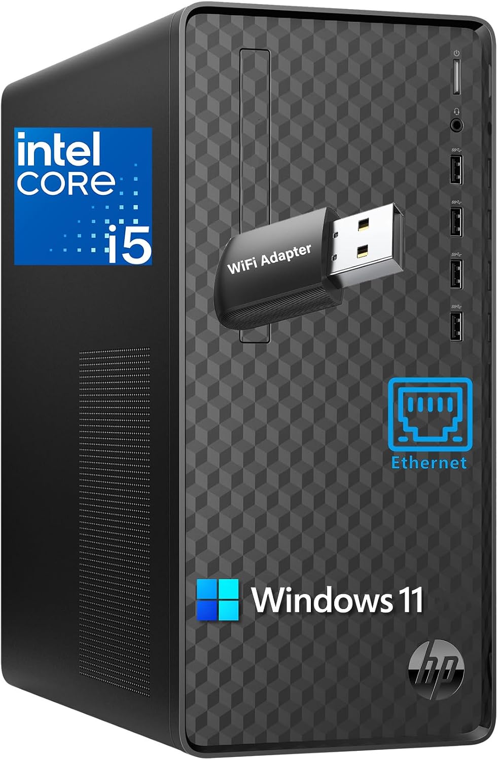 HP Pavilion Desktop Computer, Intel Core i5, 32GB DDR4, 1TB PCIe SSD