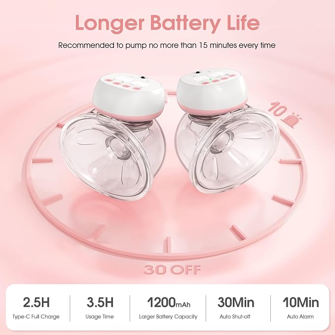 Extractor de Leche Eléctrico Totmizby Manos Libres miniatura 5