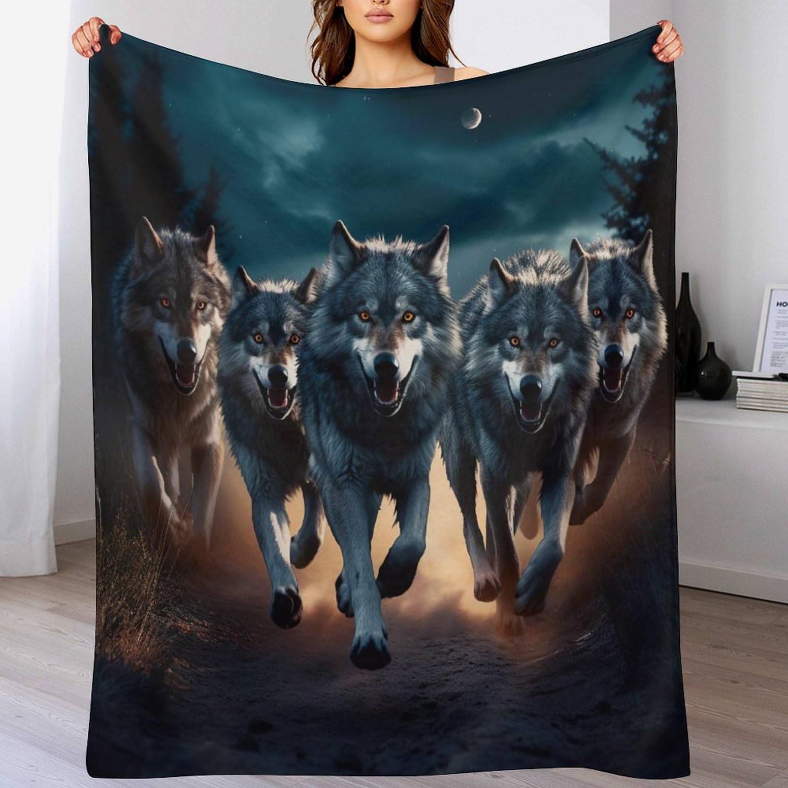 Couverture loup et polaire douce pour soirées cocooning au salon et jardin