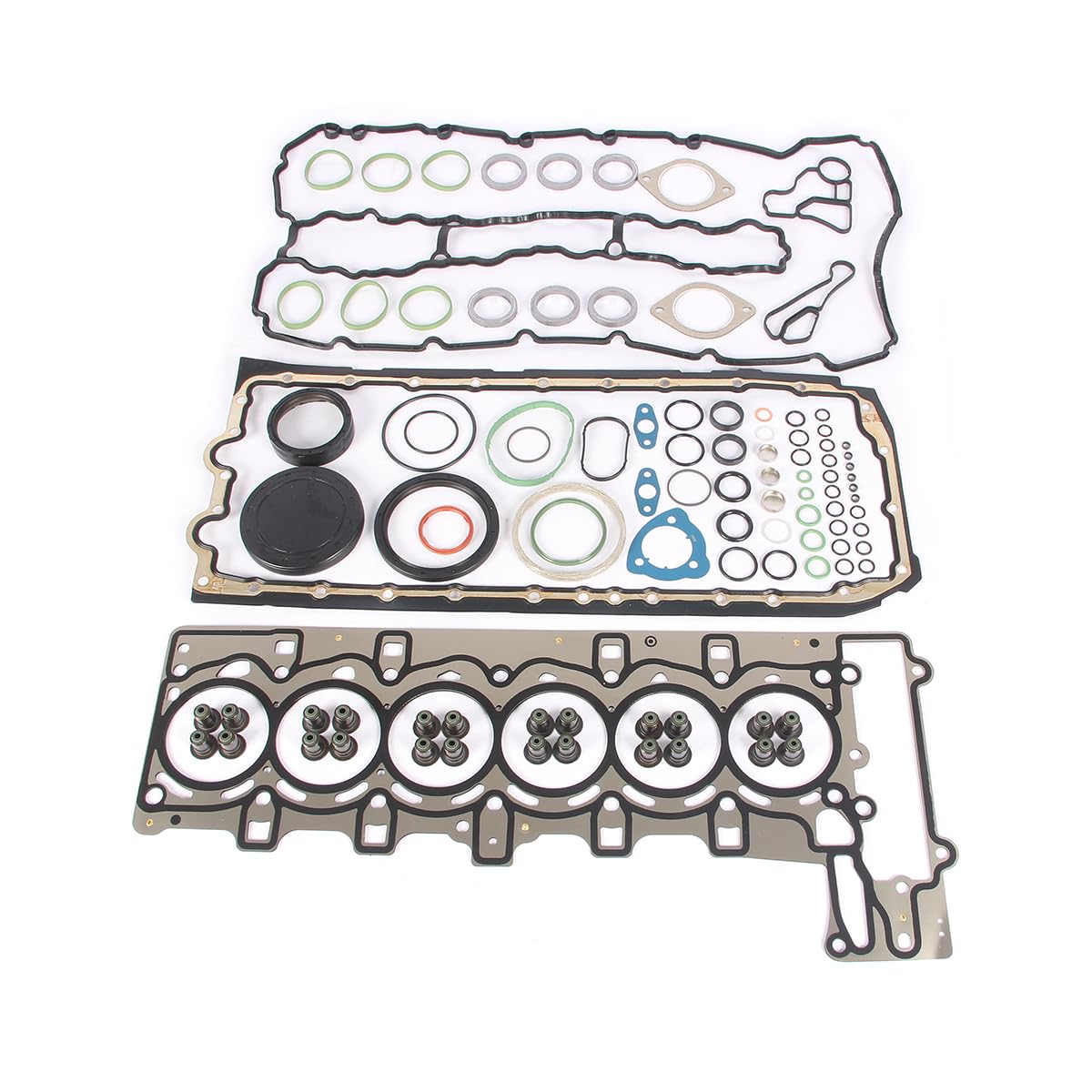 Zestaw naprawczy uszczelek silnika 3.0T 11127557265B1 | Pasuje do BMW 135i 335i 535i 740i X6 Z4 xDrive