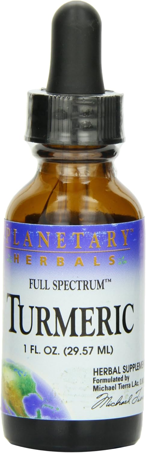 Planetary Herbals Turmeric Liquid Full Spectrum, 1 Fluid Ounce