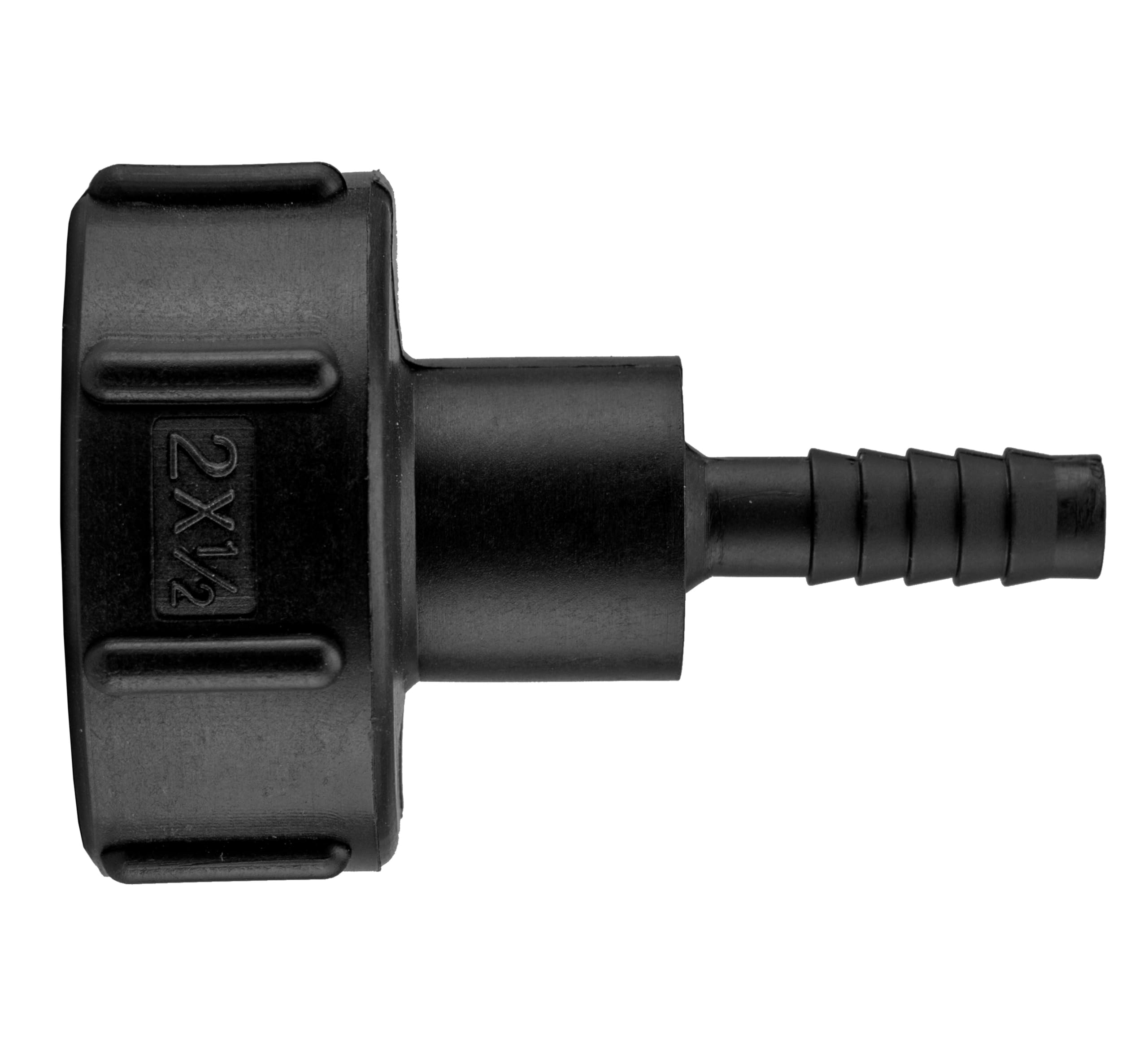 Cost Wise Black Ibc Adaptor/Connector/Hosetail For Link From Ibc Tank To Standard Garden Hose,S60x6 Coarse Ibc Thread-1/2 Barb