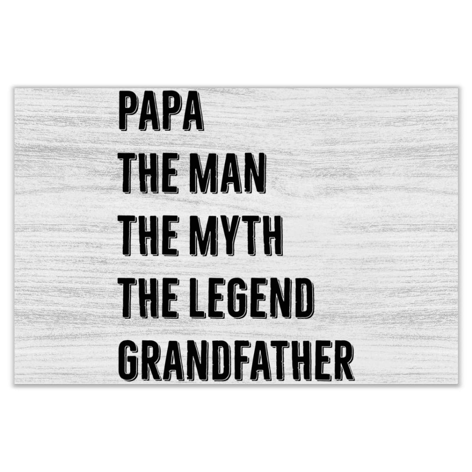 Décoration en bois rustique grand-père le cadeau idéal Papa The Legend