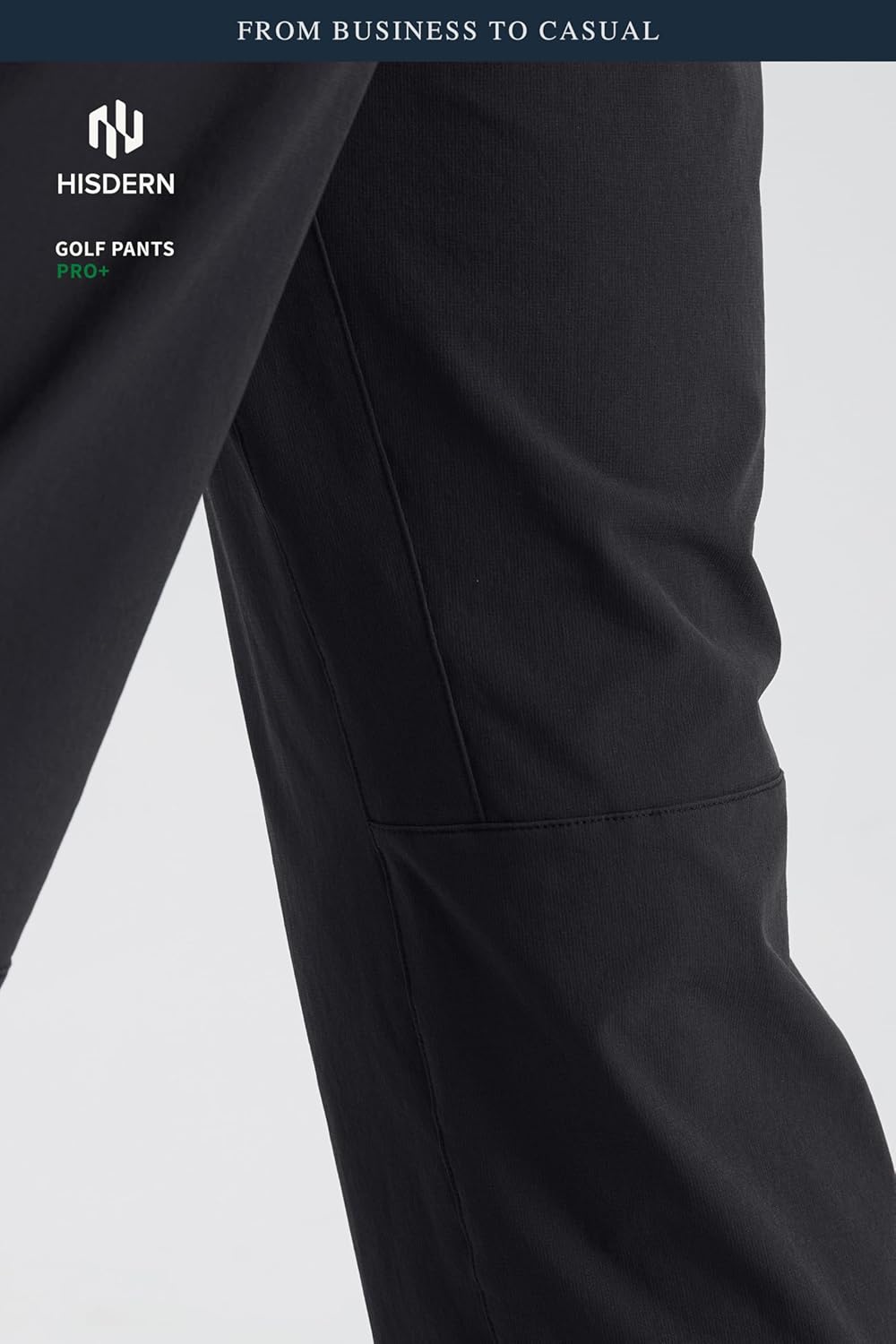 HISDERN 709 Men's Performance Golf Pants Stretch UPF+ Quick Dry Lightweight Water & Scratch Resistant for Outdoor Hiking - Image 4