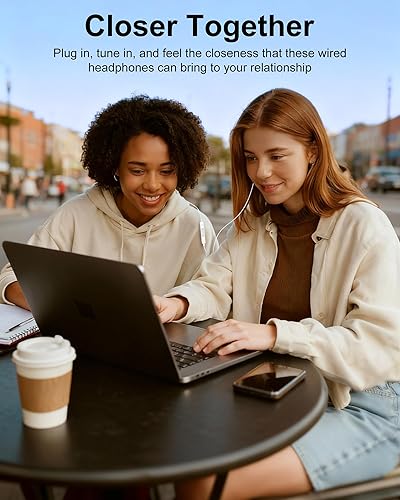 Miniatura 6 de Auriculares intraurales con cable de 0.138 in para Apple iPhone/iPad/iPod, auriculares con cable con micrófono de control de volumen Jack de 0.138