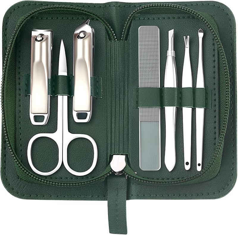 Offrez à vos mains et pieds le soin qu'ils méritent avec le Kit Manucure 7 Pièces de Mulbijeo. Ce set complet en acier a