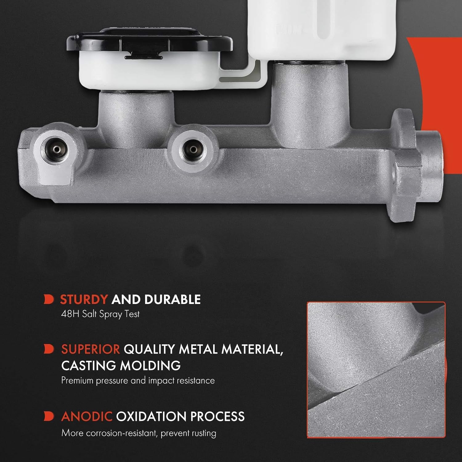 A-Premium Brake Master Cylinder with Reservoir and Cap Compatible with Chevrolet and GMC Vehicles - Astro, Safari, 1990-1995