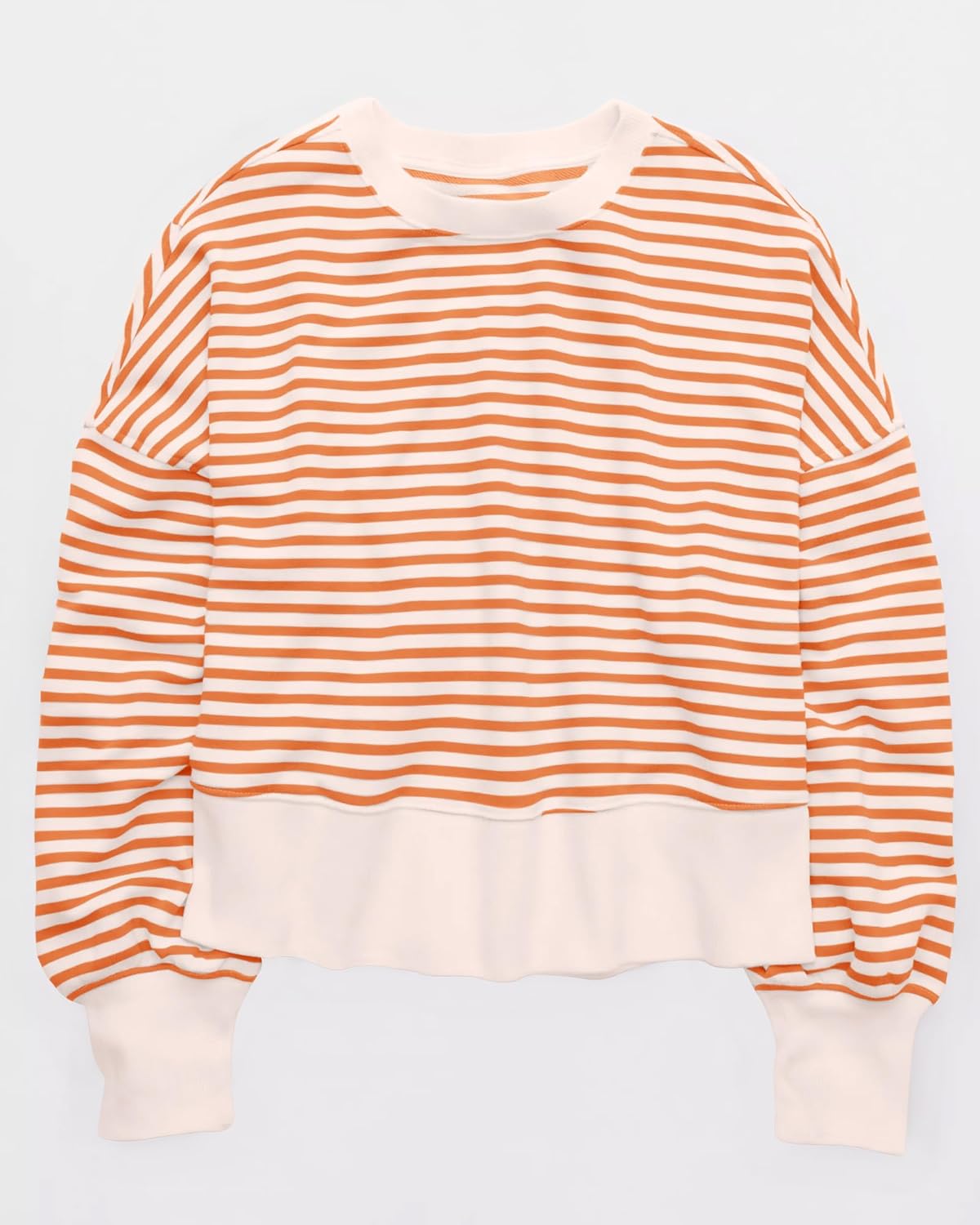 Gacaky Womens Striped Oversized Sweatshirts Classic Crew Pullover Tops 2025 Fall Hoodies Fashion Y2K Outfits Clothes - Image 5