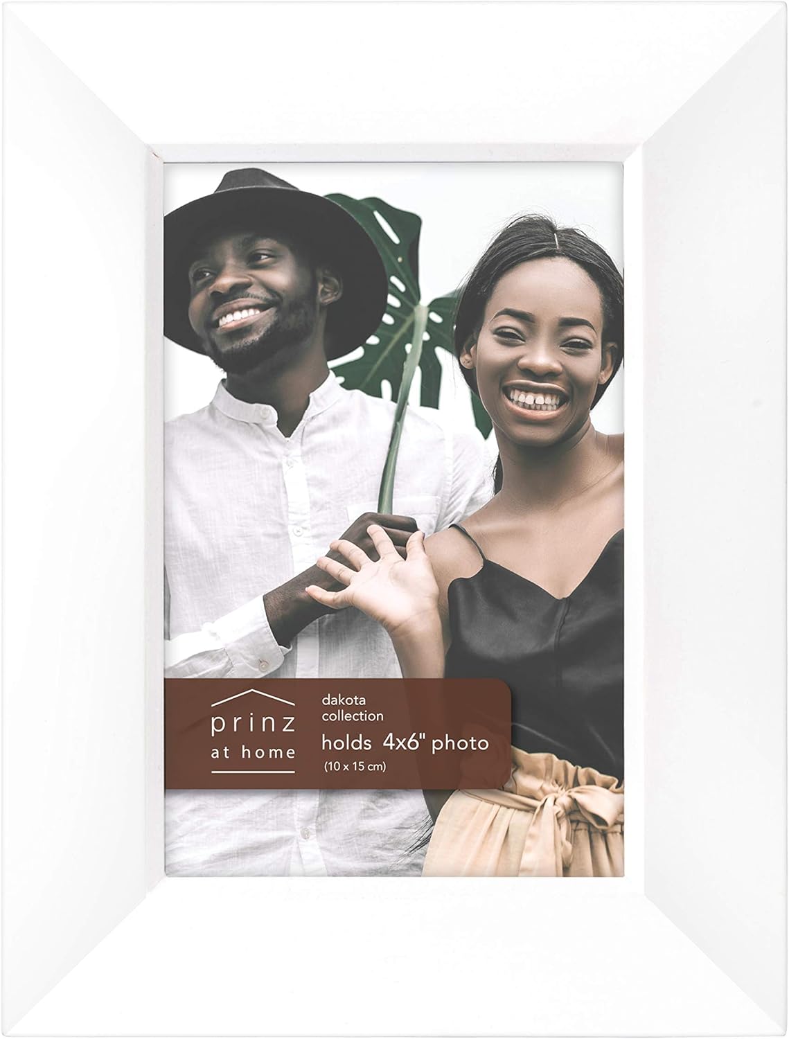 Amazon.com - PRINZ Dakota 4-inch x 6-inch Wood Picture Frame, White ...