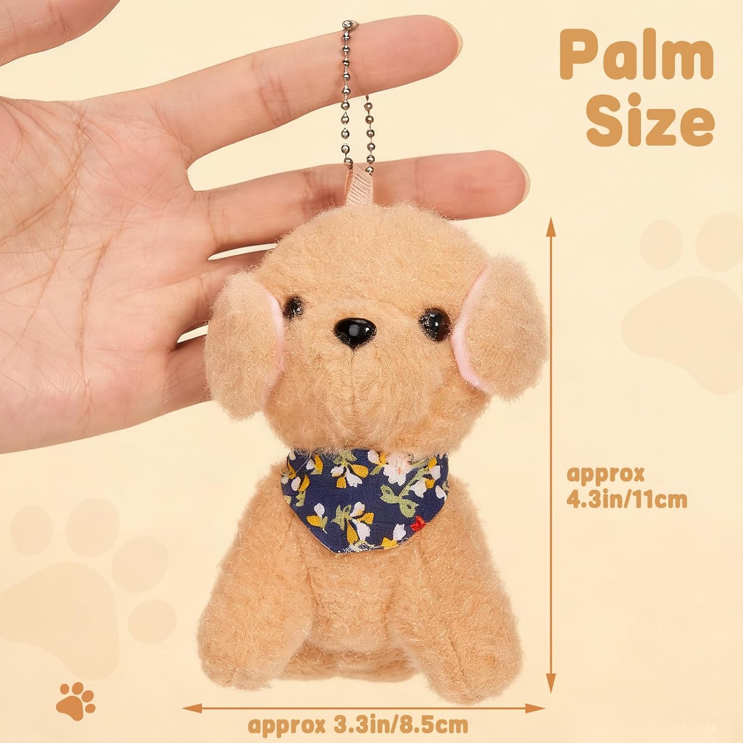 Niceup 24PCS Adopt a Puppy Party Favors Kids Mini Plush Dog Non-candy Easter Basket Stuffers Bulk Stuffed Animals Dog Paw Adoption Pet Doll Toys Birthday Party Goodie Bag Fillers Classroom Reward Gift - Image 3