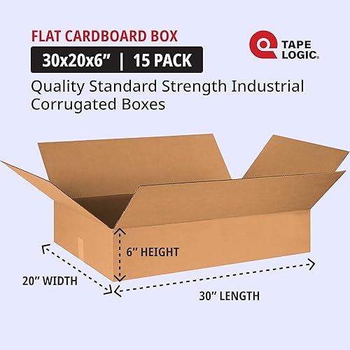 Miniatura 137 de Selecciona un tamaño: cajas planas de Tape Logic, Kraft, 10