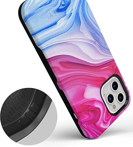 Miniatura 6 de Casely Funda para iPhone 11 Pro Max  Funda de remolino de mármol de tierra y mar