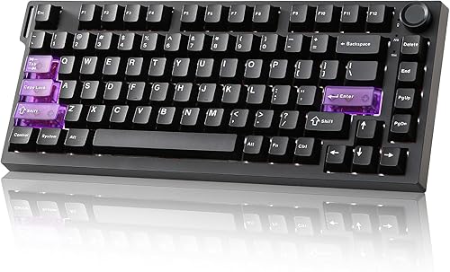 YUNZII RT75 PRO Wireless Gaming Keyboard,Hall Effect Mechanical Rapid Trigger Magnetic Keyboard BluetoothUSB-C2.4G 8KHz Polling Rate &128K Scan,RGB