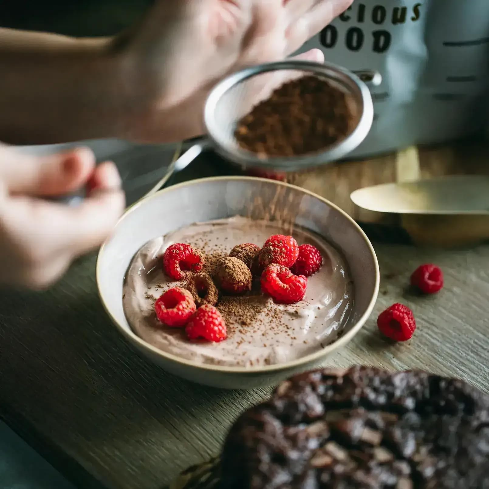 HSN Cacao Natural Desgrasado No Alcalinizado 500g 100% Puro Sabor Natural Sin Azucares Añadidos No-GMO Vegano Sin Gluten