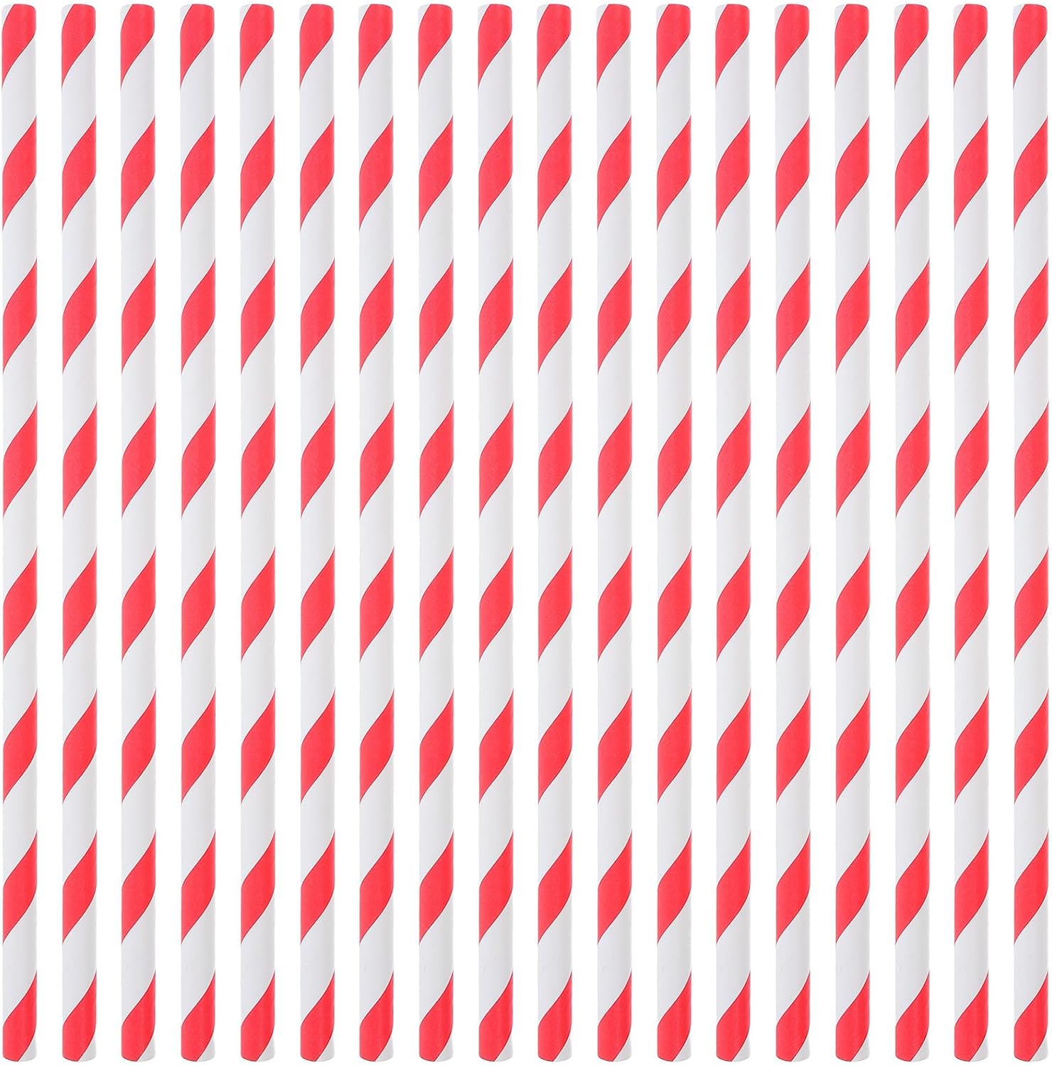 Garneck 100pcs Red Striped Cotton Candy Machine Paper Sticks Food Safe Paper Material Optimized for Machine Use with Fast Refill, for Parties and Concession Stands