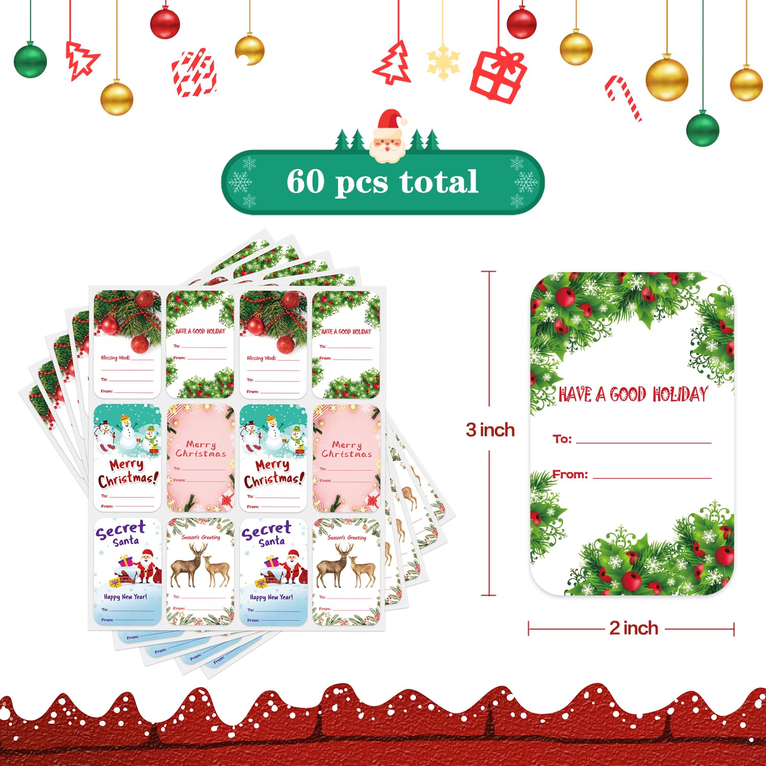 Amazon.com: Christmas Gift Tags Stickers, 60 PCS Self Adhesive, Xmas to and from Stickers, Christmas Presents Stickers for Boxes Bags Envelopes Package, 2 x 3 in : Health & Household amazon-com-christmas-gift-tags-stickers-60-pcs-self-adhesive-xmas-to-and-from-stickers-christmas-presents-stickers-for-boxes-bags-envelopes-package-2-x-3-in-health-household