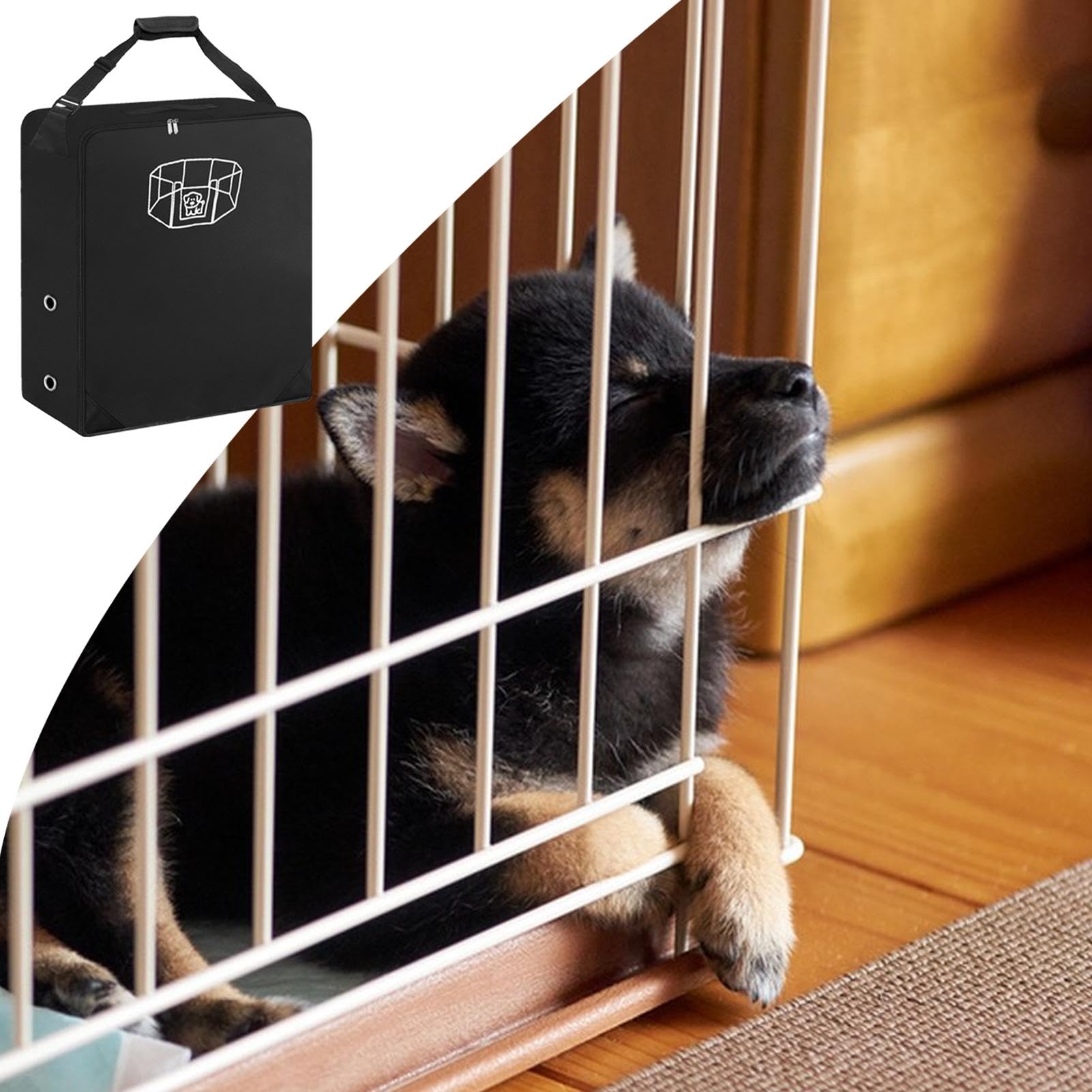 Tragbare Hundezauntasche, Laufstall-Tragetasche, breiter Schultergurt, Reisetasche, Aufbewahrungstasche für Hundezaun, 71,88 x 20,07 x 82,8 cm, Picknickausrüstung, Reisetasche für Hundegehege