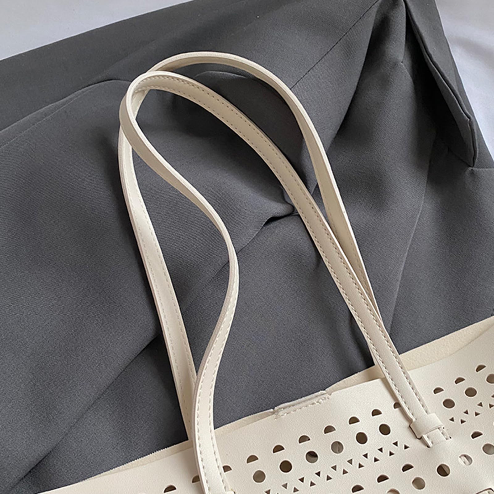 Borsa a Tracolla Leggera in PU Cava per Professionisti pendolari di Lavoro spaziosi con Tasche Multiple e pendolari quotidiani Resistenti allo Strappo