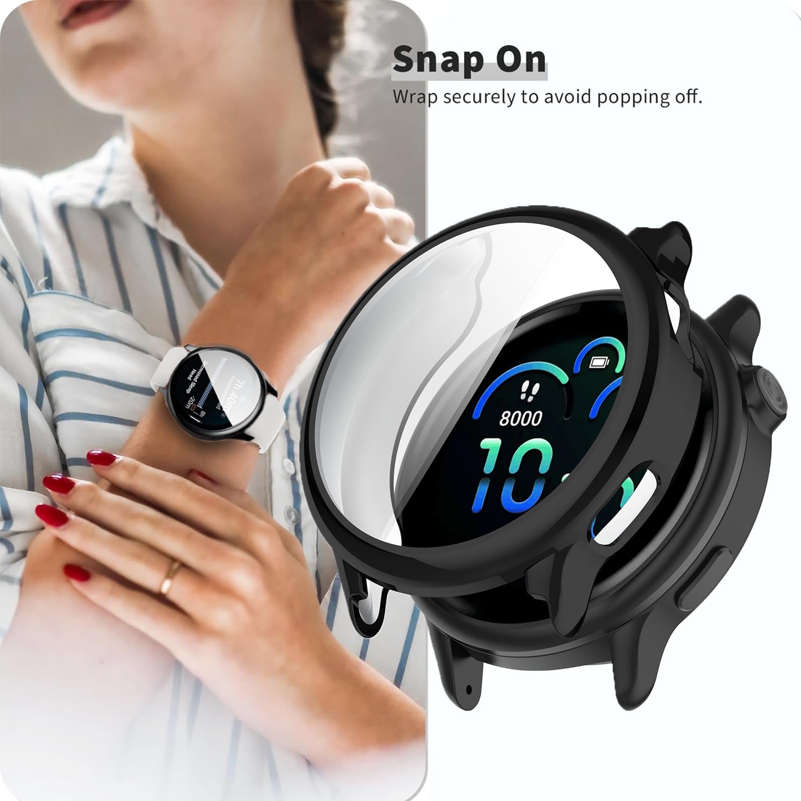 Coque Protection Garmin Venu 4 45mm - Housse PC Dur + Verre Trempé - Transparente Et Ultra-mince
