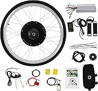 Vista 26 de Electric Bicycle Motor Kit, 48V 1000W/ 36V 250W/350W Bike Motor Kit Front/Rear Wheel E-Bike Conversion Kit Electric Bike Conversion Kit for 26"/20