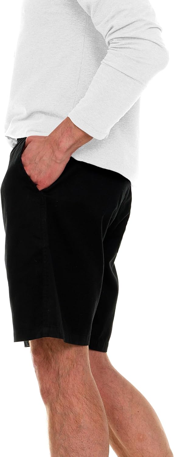 Wrangler Big and Tall Shorts for Men – Twill Cotton Casual Elastic Waist Shorts - Image 4