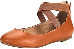 Women's Comfortable Fashion Elastic Ankle Straps Ballet Flats Shoes