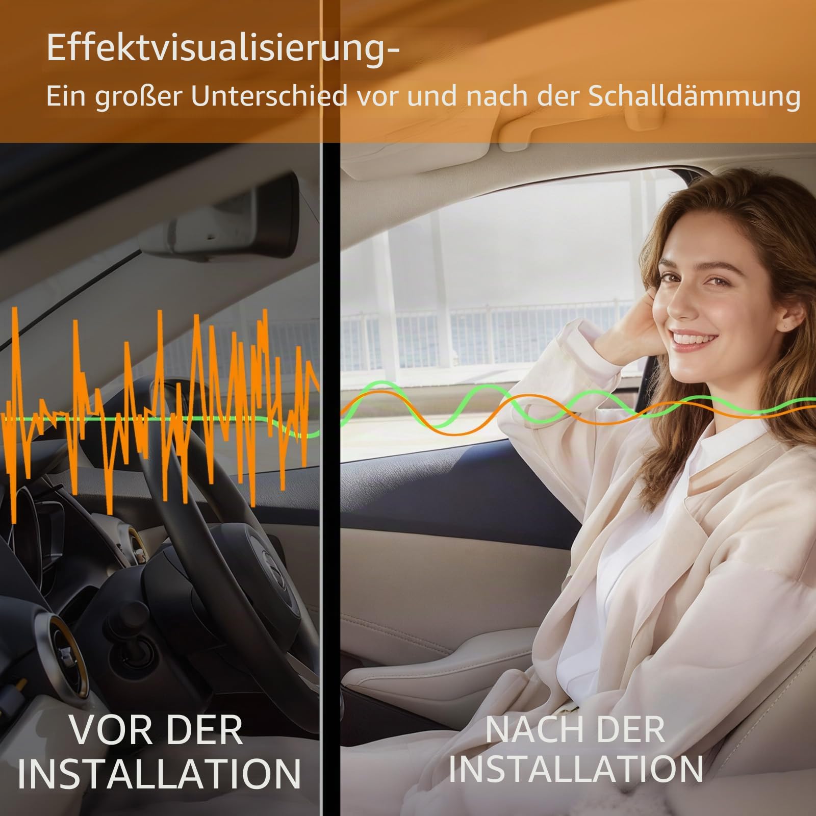 QILIMA Alubutyl Dämmmatte fürs Auto, 2mm Antidröhnmatte selbstklebend zur Schalldämmung, 250x400mm Isolierung gegen Lärm, 3,3 m² Gesamtfläche (33er Pack)