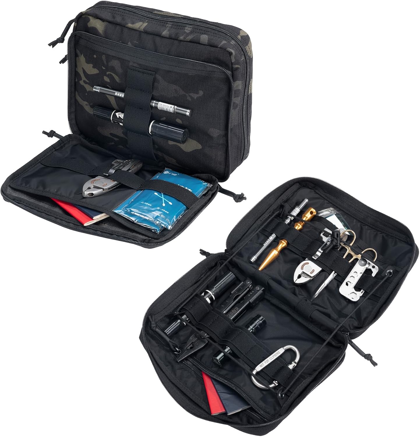 EXCELLENT ELITE SPANKER Tactical Molle Admin Pouch Utility Organizer EDC Medical Bag Utility EDC Tool Pouch with Shoulder Strap Attachment Pouches Waist Bag - Image 5