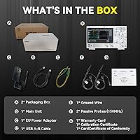 Vista 6 de Osciloscopio digital RIGOL DHO804, banda de frecuencia de 70 MHz + resolución vertical de 12 bits + tasa de muestreo máxima de 1.25 GSa/s + tasa