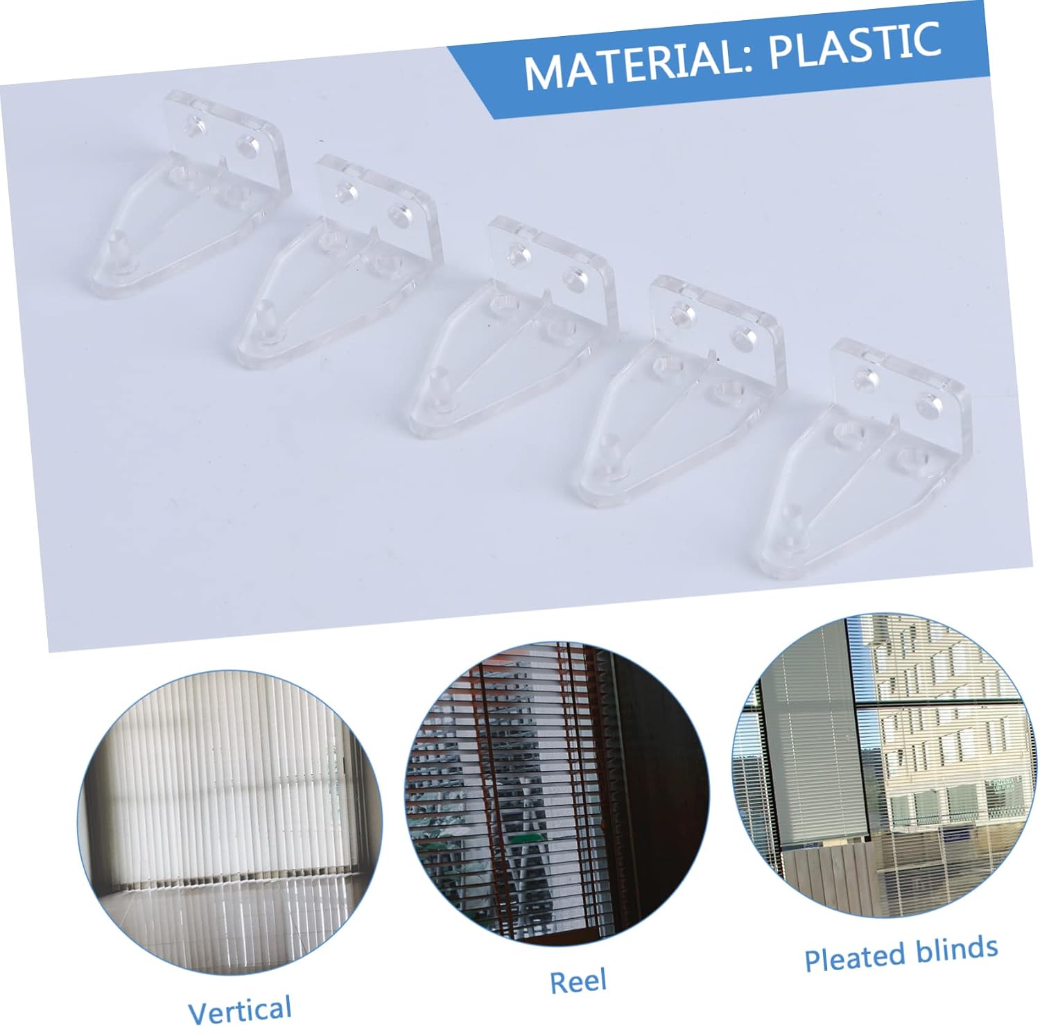 10pcs Shutter Lower Rail Down Door Blinds Bottom Bracket Blinds Installation Accessory Blinds Roller Brackets Window Plastic Scroll Wheel Accessories