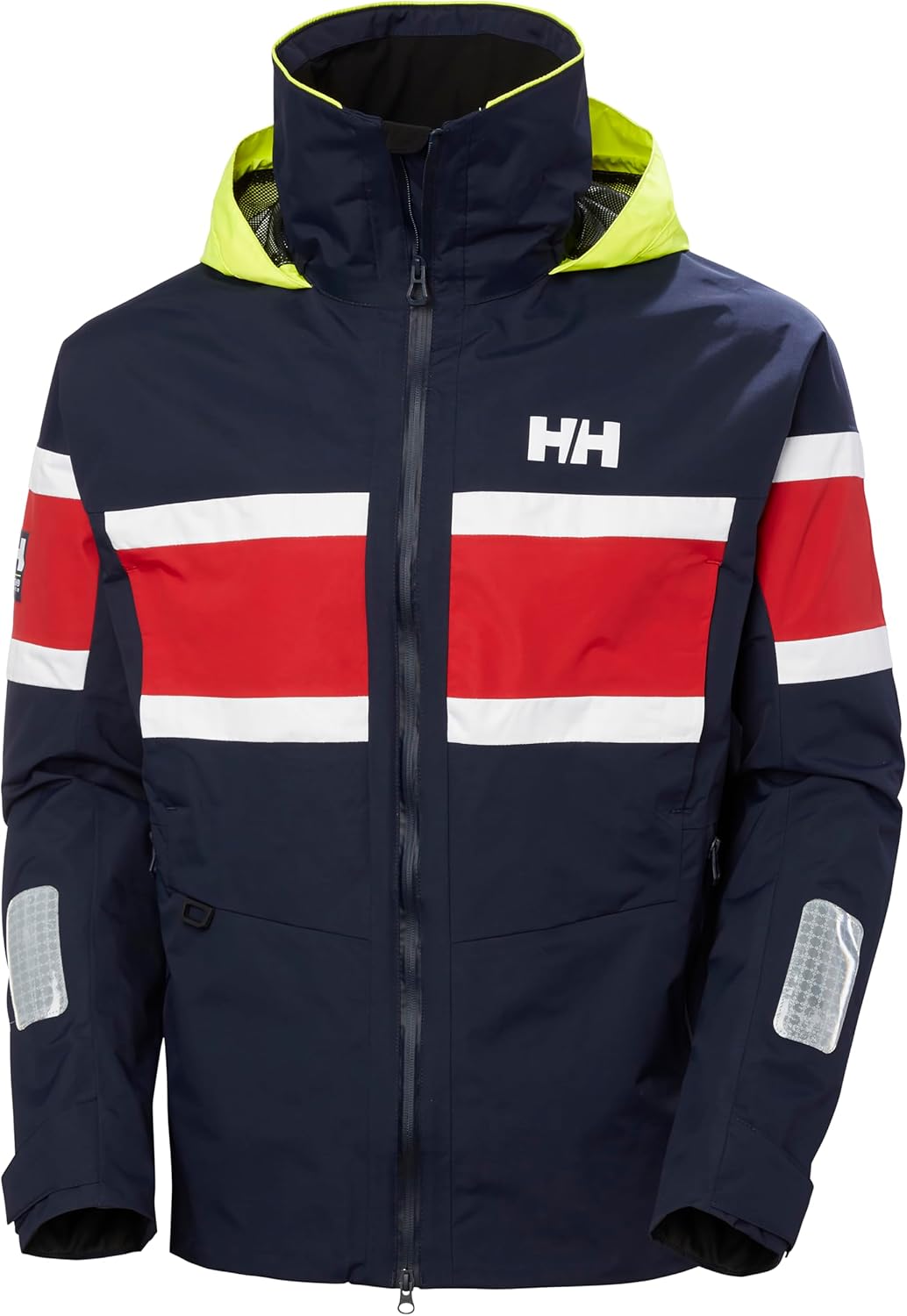 Helly-Hansen Salt Original Jacket - Men's Sailing Coat Flag Stripe, Waterproof HELLY TECH, Reflective Hood