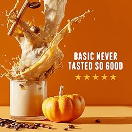 FlavCity Grass Fed Whey Protein Powder - Pumpkin Spice Latte - 25g Protein & 57mg of Caffeine - Made with Real Pumpkin & Organic Coconut Milk - Gluten Free & No Added Sugars (20 Servings)