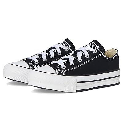Converse Kids Chuck Taylor All Star Eva Lift Platform (Little Kid) Boys Shoes Black/White/Black 2