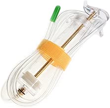 BSTEAN 100ml Large Plastic-Steel Syringe Pump with 150cm/59inch Tubing and Matching Cap for Oil Liquid Injection - coolthings.us