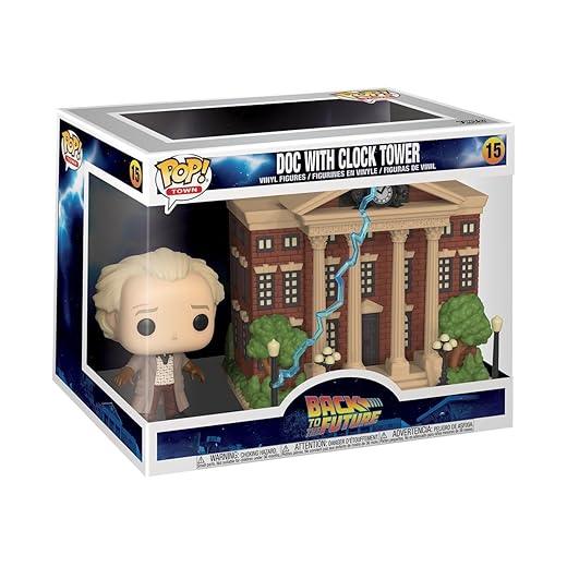 Funko Pop! Town: Back To The Future - Doc With Clock Tower