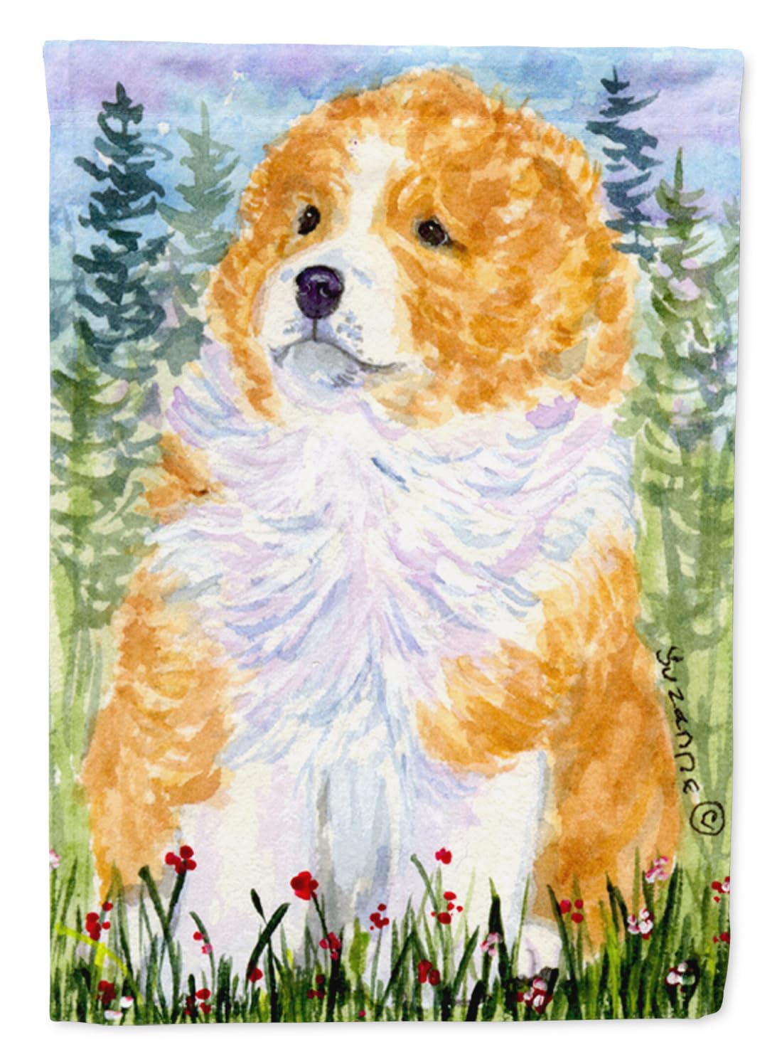 Caroline's Treasures SS8918GF Sheltie Garden Flag Mailbox Flag Decorative Yard Flag Banner Outside Patio Artwork Yard Flow...