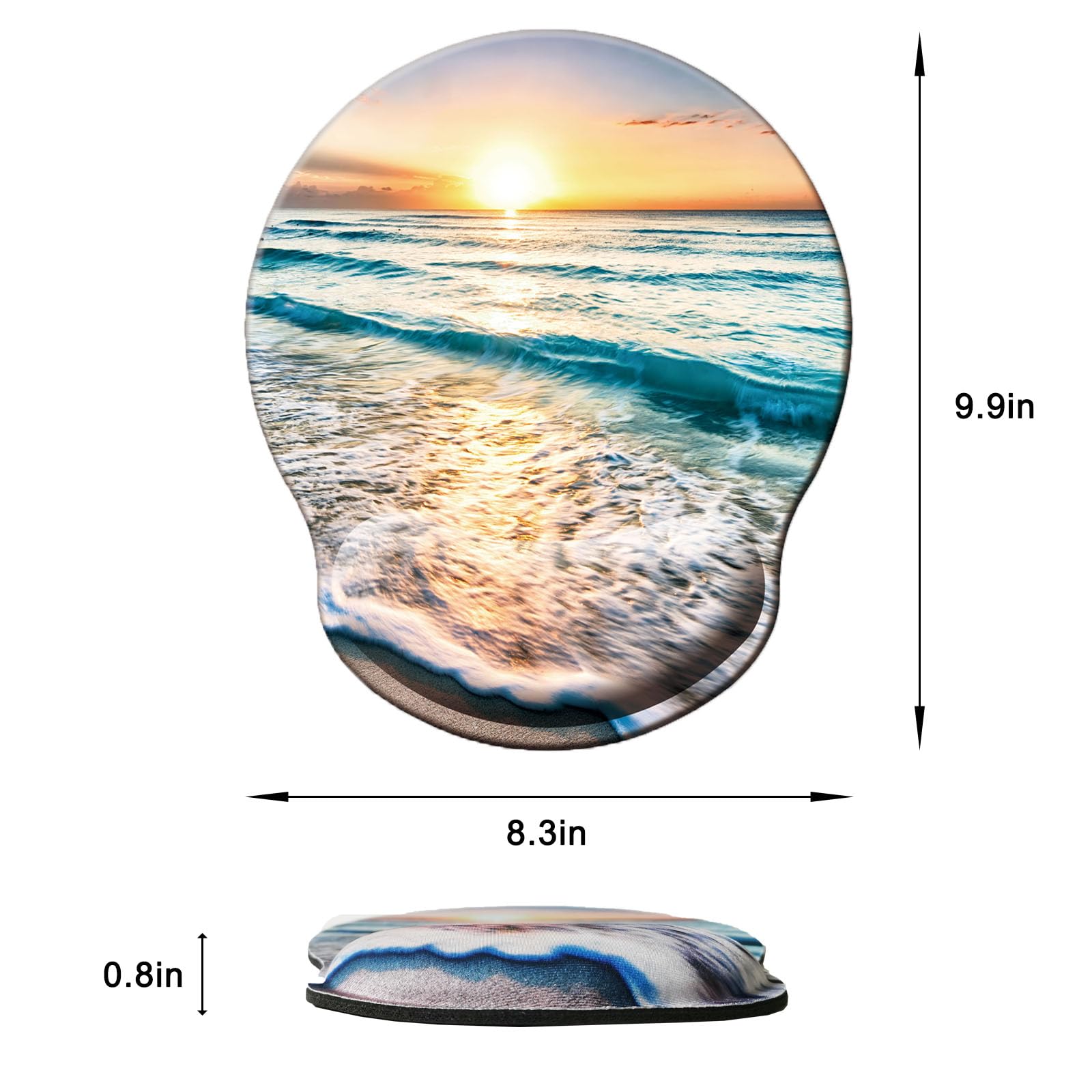 Tappetino mouse ergonomico con poggiapolsi, memory foam e base antiscivolo, comfort ottimale per PC | Leroy Merlin