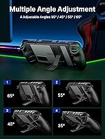 Vista 5 de JSAUX PC0105 - Funda para cubierta de vapor con soporte de ángulo ajustable + 2 protectores de pantalla para cubierta de vapor