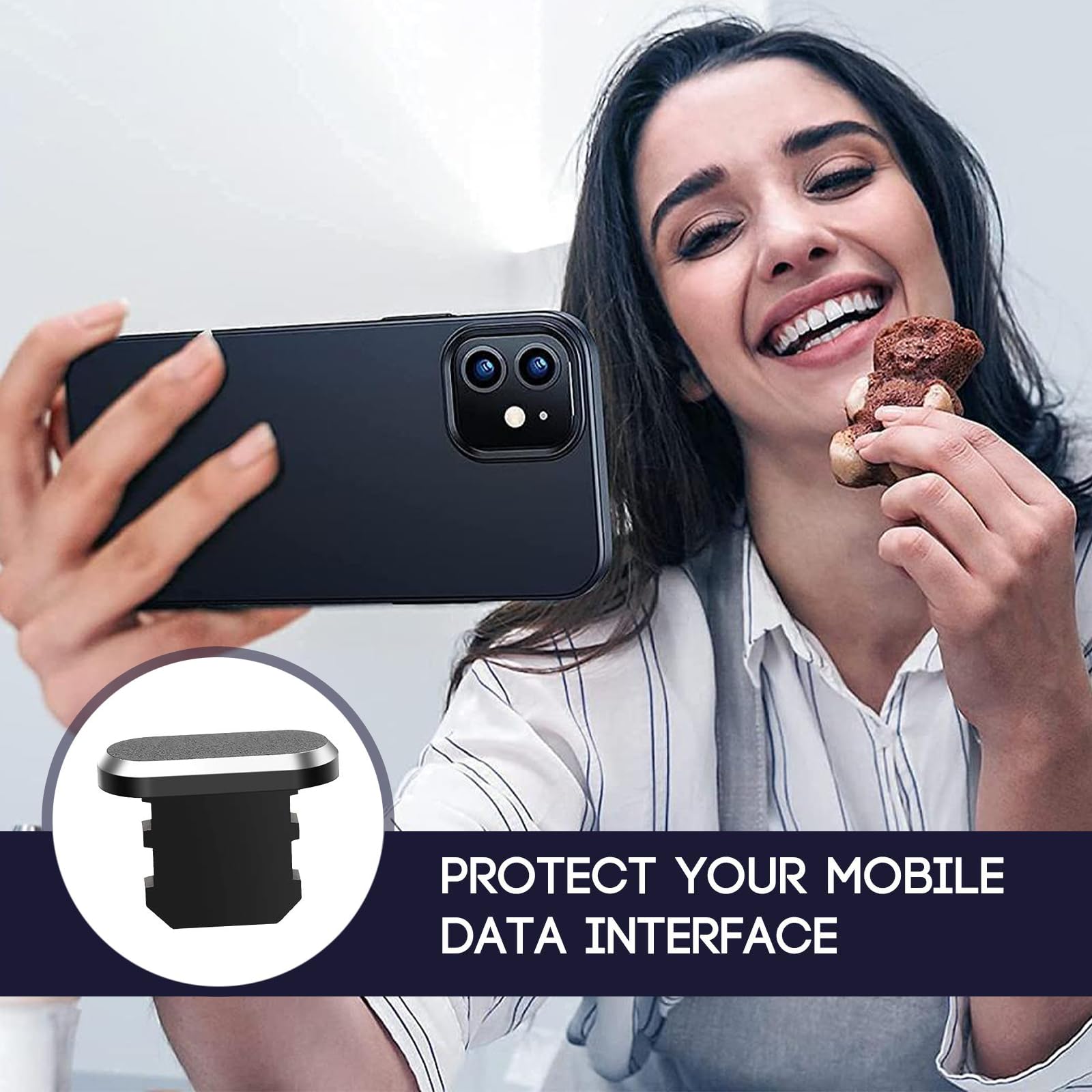 Tappi Antipolvere Per IPhone - Confezione Da 10, Compatibili Con IPhone 7 Fino A 14, IPad E AirPods