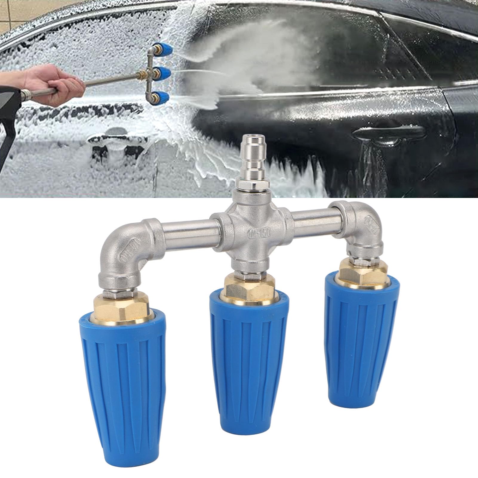 Myjka Ciśnieniowa 4000 PSI, Dysza Trójstrumieniowa Turbo, Obrót