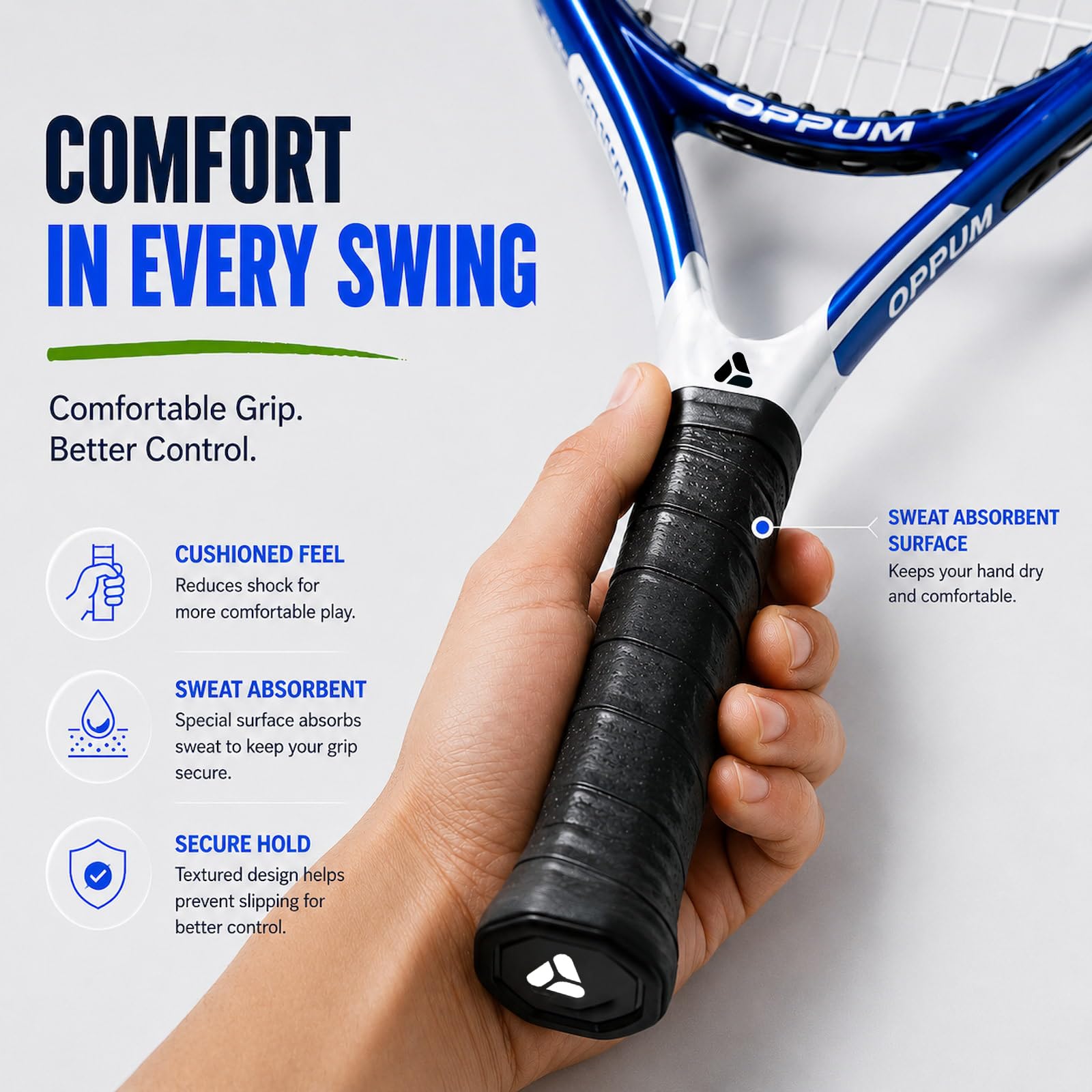 PRO-500 - Raquetas de tenis para adultos, paquete de 2 raquetas preencordadas para principiantes e intermedios con bolsa de transporte y 2 pelotas, cabeza de gran tamaño de 105 pulgadas