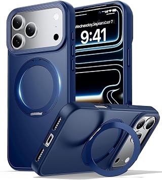 CONSTRAIN - iPhone 17 Pro Max ile uyumlu Kılıf Magsafe Halkalı 360 Dönebilen Yüzüklü Standlı Armour Mat Mıknatıslı Kapak