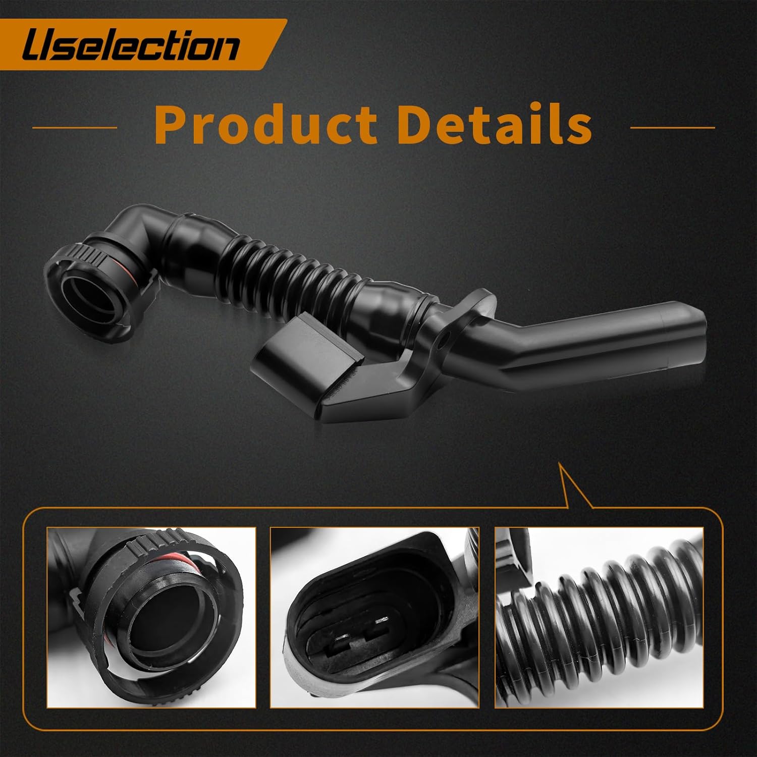 Uselection 03H103202A Engine Crankcase Breather Hose for Q7 VW Passat B6 Touareg 3.6L 03H103202A